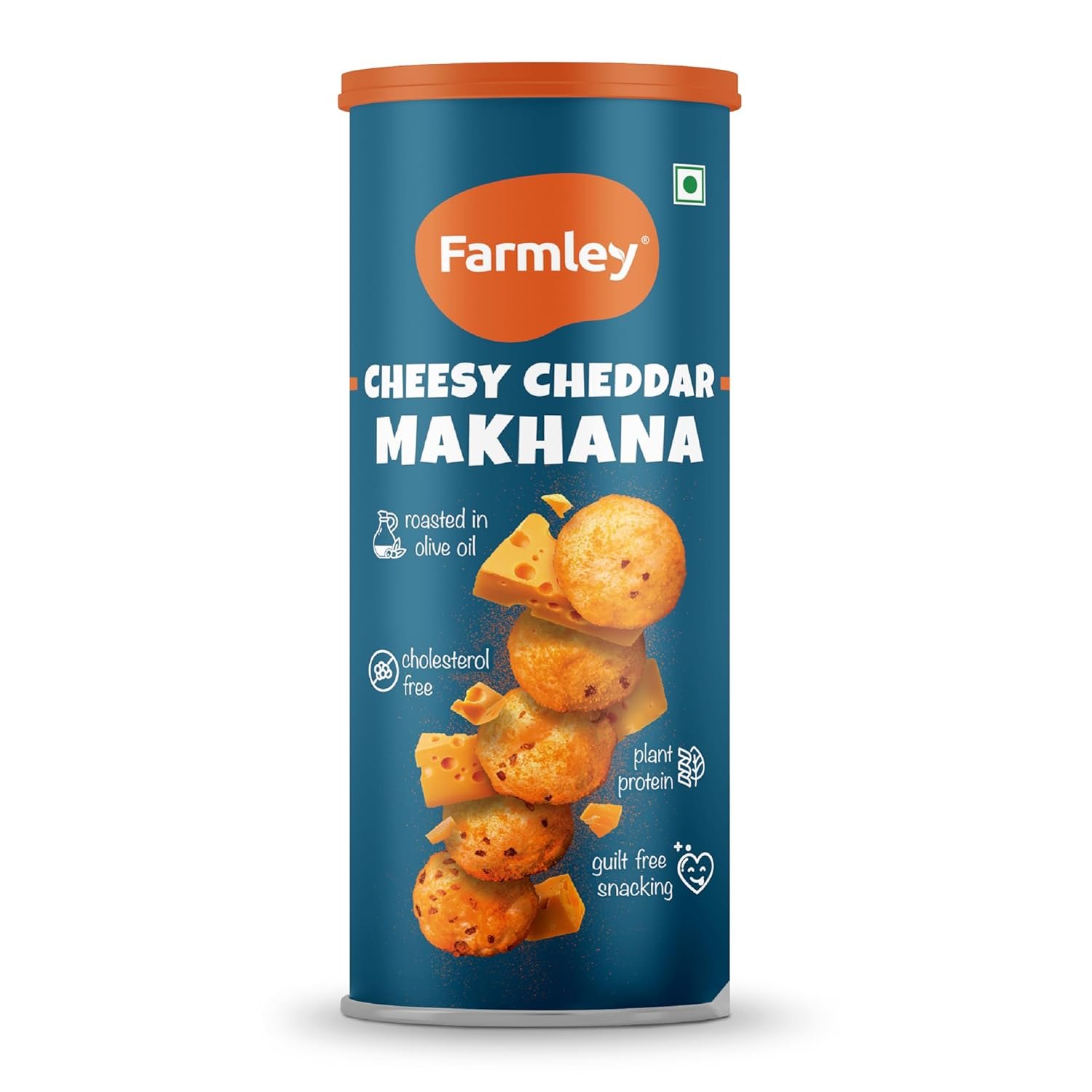 Farmley Roasted and Flavoured Cheesy Cheddar Makhana @ 122/
