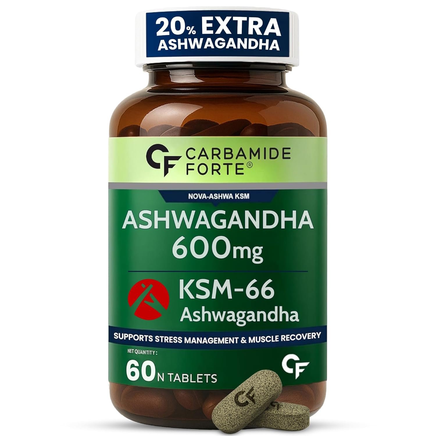 Ashwagandha KSM66 600mg - 60 Tablets