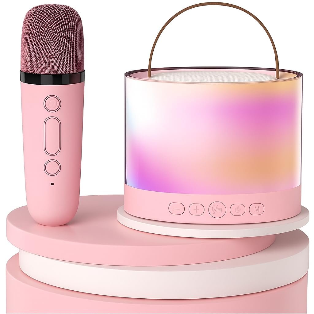 QLECT Portable Karaoke Bluetooth Speaker with Wireless Mic @ 399/