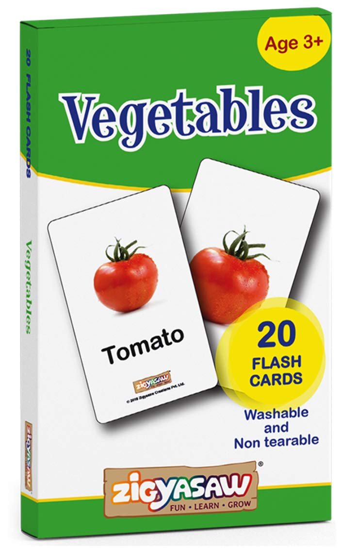 Zigyasaw Vegetables Flash Cards @ 50/