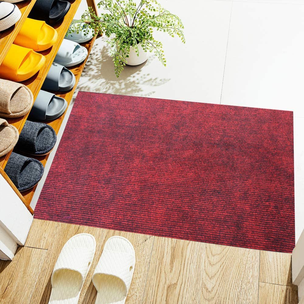 Arizona Soft Polypropylene Dust Trapper Entrance Door Mat/Floor Mat for Home, Kitchen, Hallway, Restaurant, Living Room, Hotels (Maroon_40x60_Piece of 1)