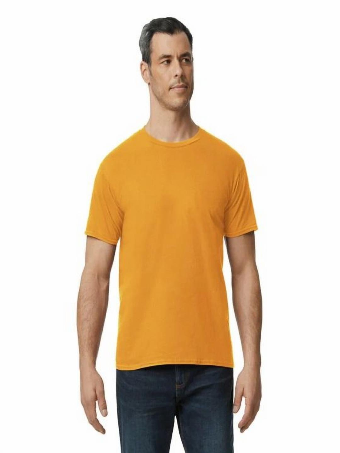 Buy Gildan Men Solid Round Neck Cotton T Shirt -  - Apparel for Men
