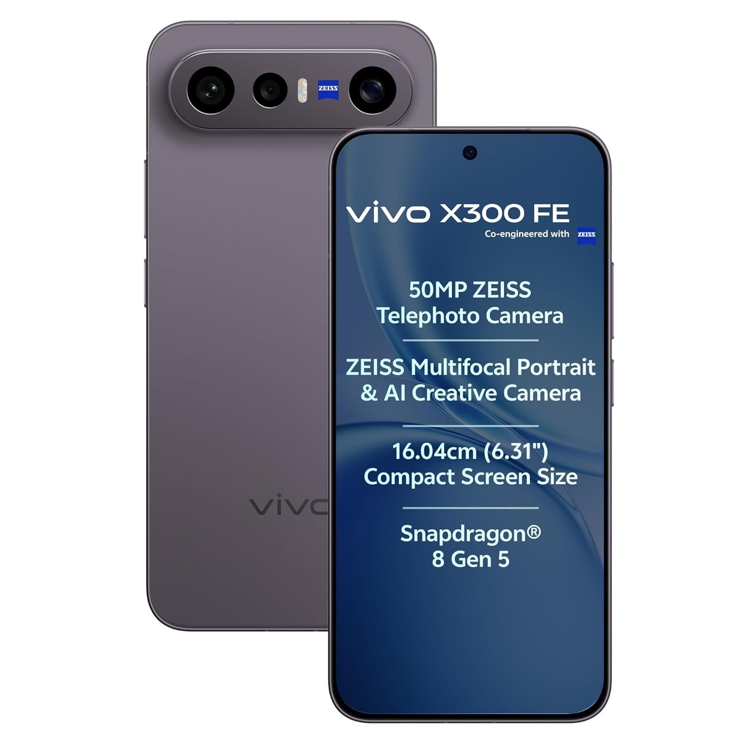 vivo X300 FE 5G (Noir Black, 12GB RAM, 512GB Storage) with No Cost EMI/Additional Exchange Offers