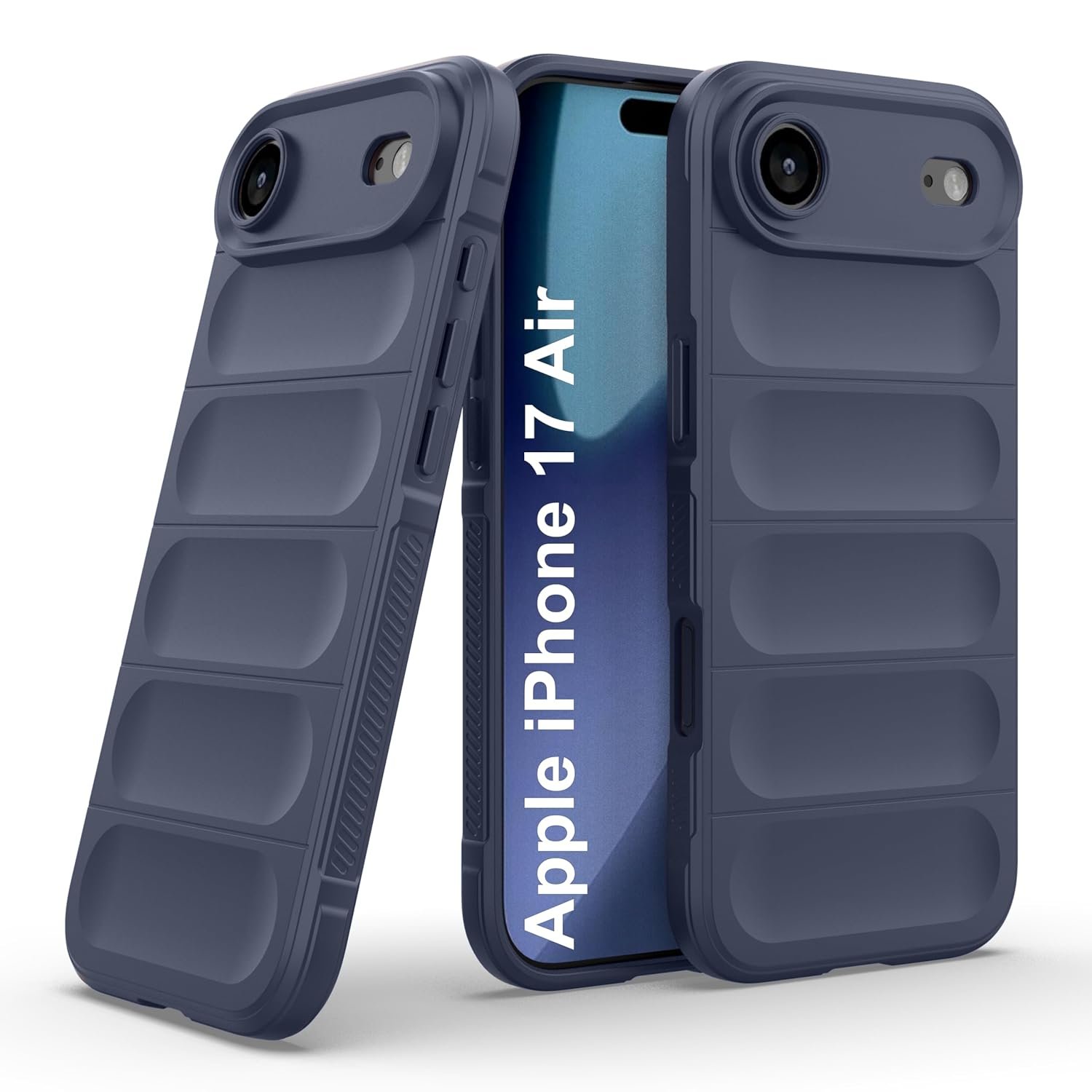 amazon basics Back Case Cover for iPhone 17 Air | Compatible for iPhone 17 Air Back Cover | Liquid Silicon Magic Case with Camera Protection | Sapphire