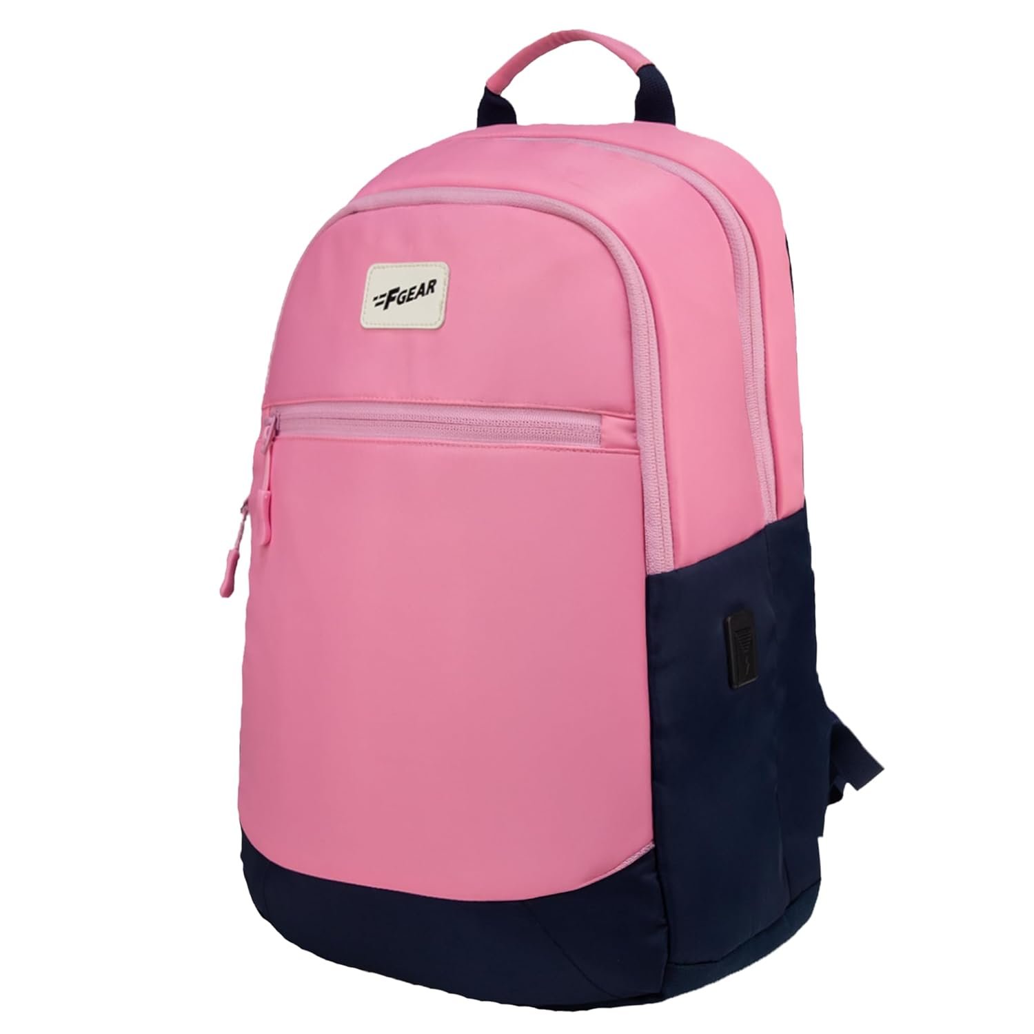 F Gear Balanzo 16L Laptop Backpack for Women & Men| College|2 Compartments, 1 Pocket, USB and TypeC Port|Luggage Strap|Detachable Key Holder|Laptop and Tablet Sleeves