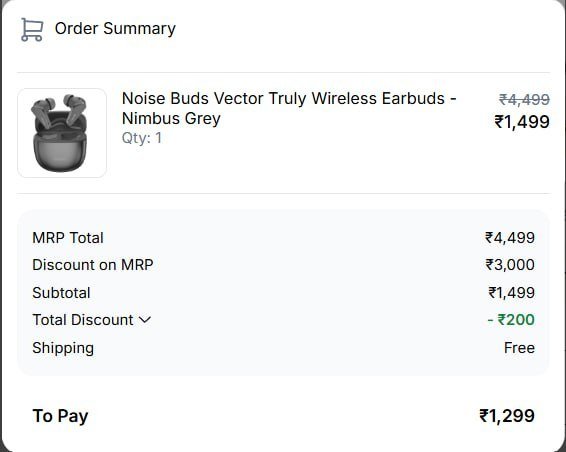 Noise Buds Vector Truly Wireless Earbuds