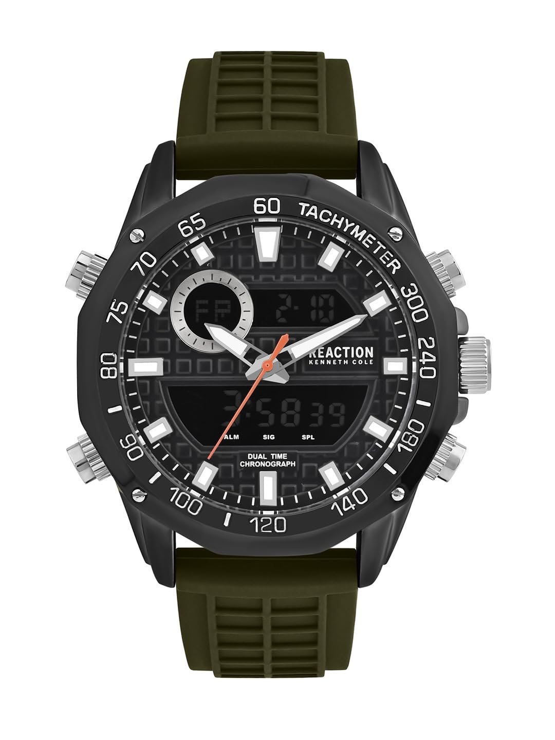 Kenneth Cole Reaction Digi-Analog Black Dial Watch for Men - KRWGP0070601