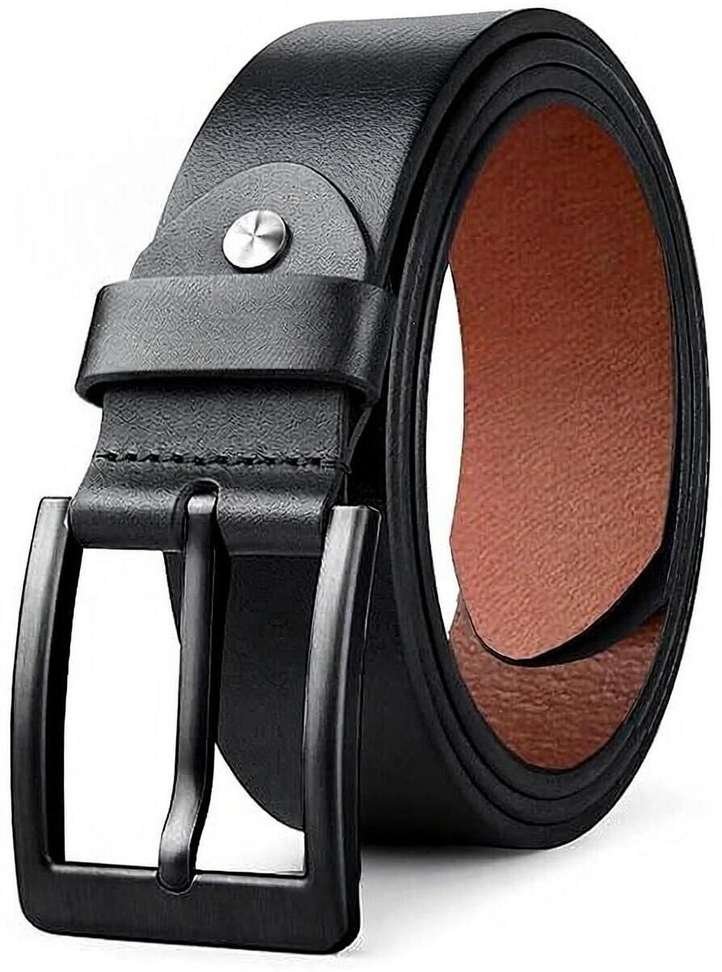 mbsm Men Black Genuine Leather Belt Price in India - Buy mbsm Men Black Genuine Leather Belt online at Shopsy.in