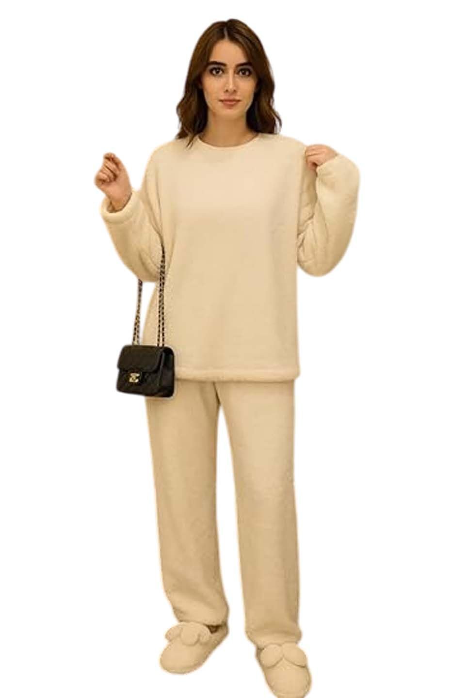 KOTTY Women’s Winter Coral Tracksuit – Cozy Two-Piece Coord Set for Stylish Comfort, Warmth, and Relaxed Winter Lounging