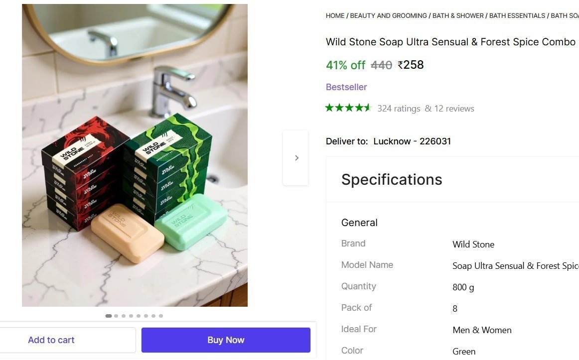 Wild Stone Soap Ultra Sensual & Forest Spice Combo for Men | 100gm Each | Price in India - Buy Wild Stone Soap Ultra Sensual & Forest Spice Combo for Men | 100gm Each | online at Shopsy.in