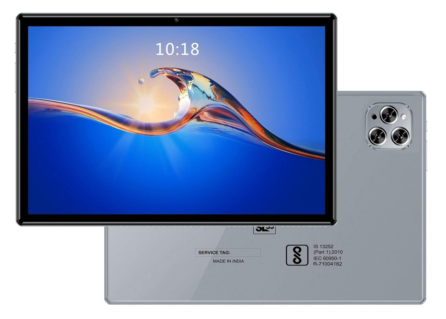 DOMO Slate SL39 10.1-Inch 4G Tablet PC | inbuilt Storage 4GB RAM + 32GB |1TB Expandable | Dual SIM Slot | Octa Core CPU | GPS, Bluetooth [Grey]