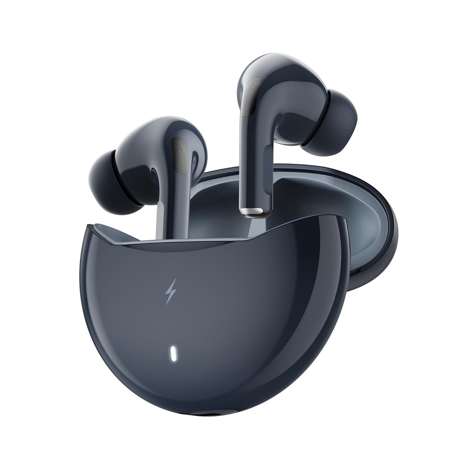 Fire-Boltt Aero TWS Earbuds Custom EQ, Wireless Bluetooth 5.4, Music & App Support, 50H Playtime, Fast Charging Case, 50ms Low Latency for Gaming, Touch Controls, IPX4 Waterproof, Clear Calls - Bl