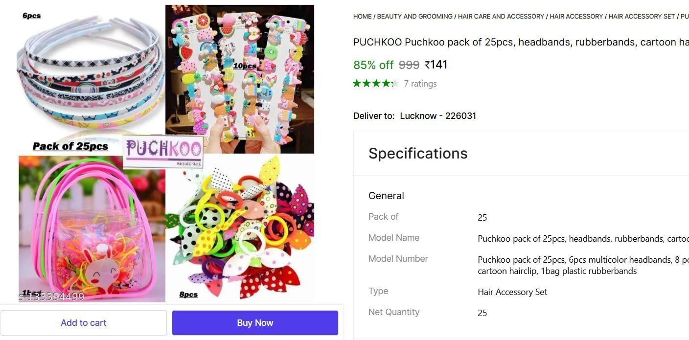 PUCHKOO Puchkoo pack of 25pcs, headbands, rubberbands, cartoon hairclip, Hair Accessory Set Price in India - Buy PUCHKOO Puchkoo pack of 25pcs, headbands, rubberbands, cartoon hairclip, Hair Accessory