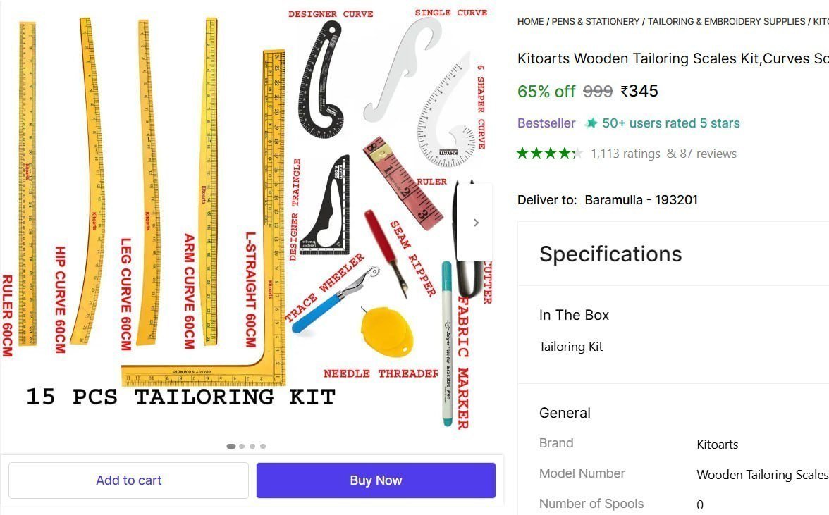 Kitoarts Wooden Tailoring Scales Kit,Curves Scale for Tailoring With French Curves(15Pcs) Sewing Kit Price in India - Buy Kitoarts Wooden Tailoring Scales Kit,Curves Scale for Tailoring With French Cu