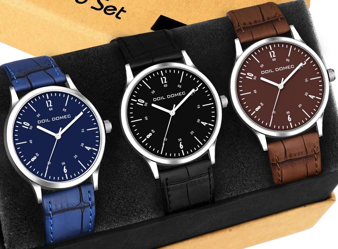 doil domec 222 223 analog watch men