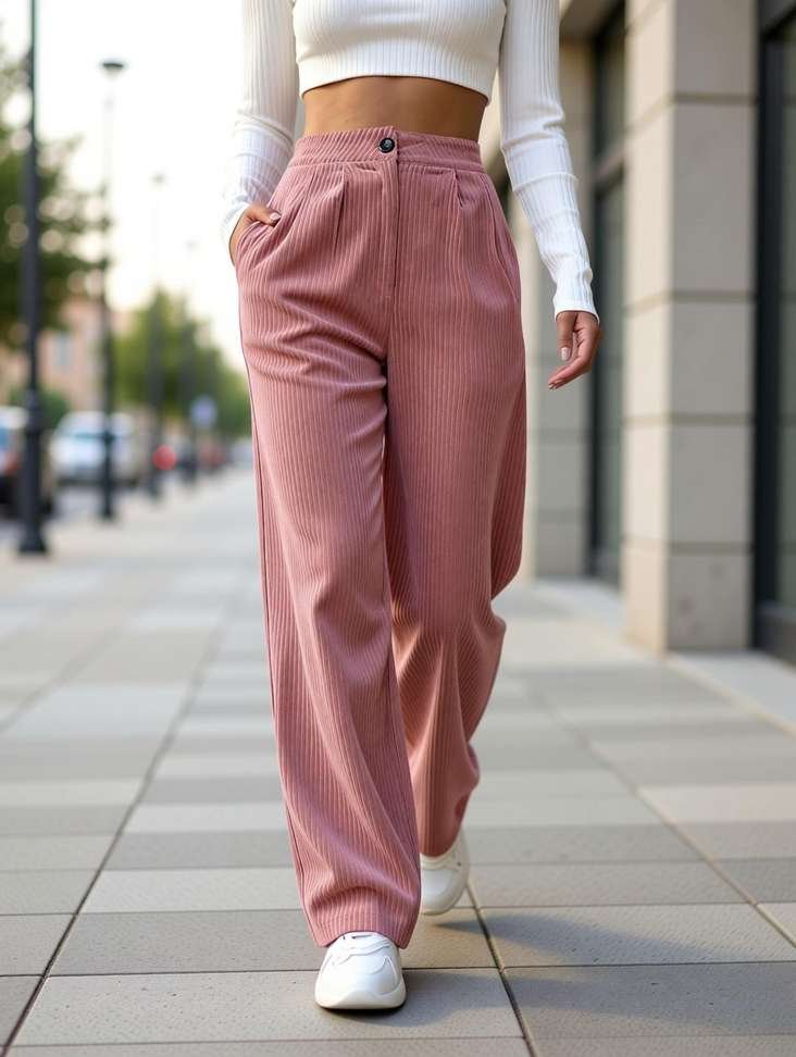 gibbonte relaxed women pink trousers