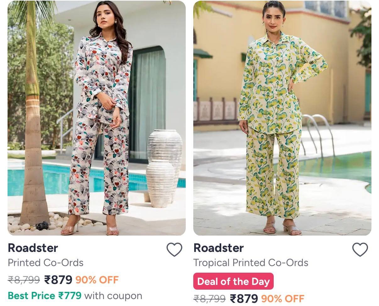 Roadster Co Ords - Buy Roadster Co Ords online in India