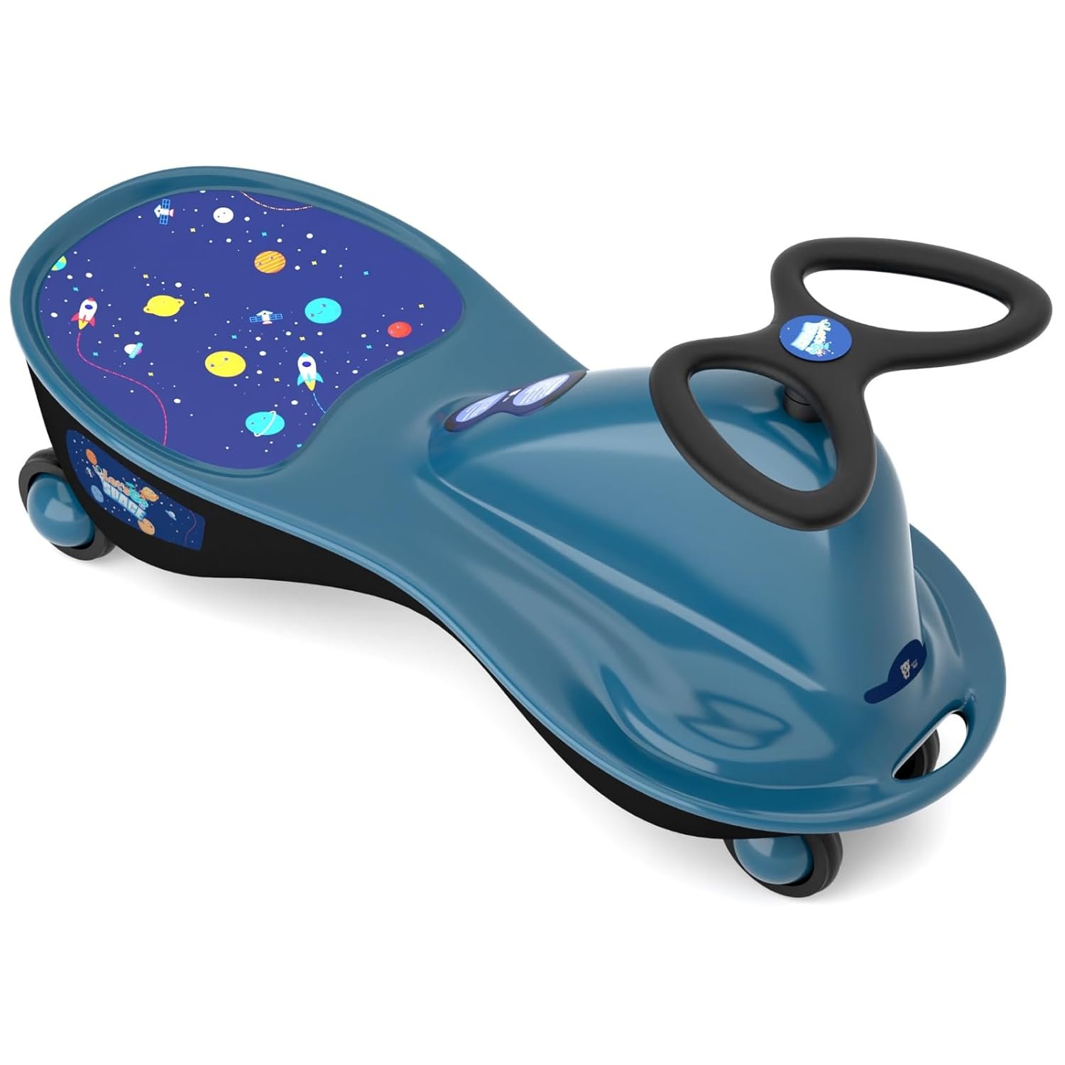 Lifelong Space Swing Car for Kids 1-5 Years | Self-Powered Push Rideon | Sturdy ABS Body, Non-Slip Wheels with up to 100kg Capacity | Indoor & Outdoor Rider Toy Car Gift for Boys & Girls
