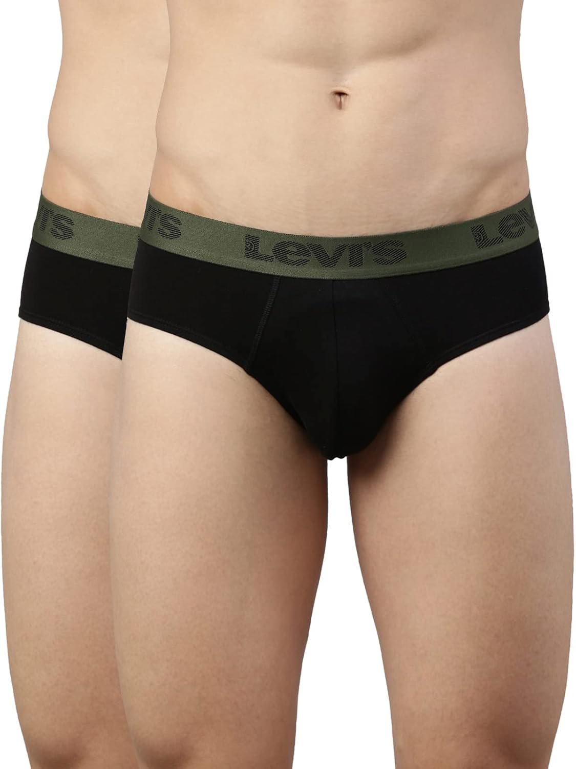Levi's 066 Brief for Men | Cotton Stretch Fabric | Durable & Breathable Underwear for Men | Anti-Roll Waistband | Extra Supportive Gusset | Functional Fly | Dual Layer 3D Pouch | Tagless | Pac