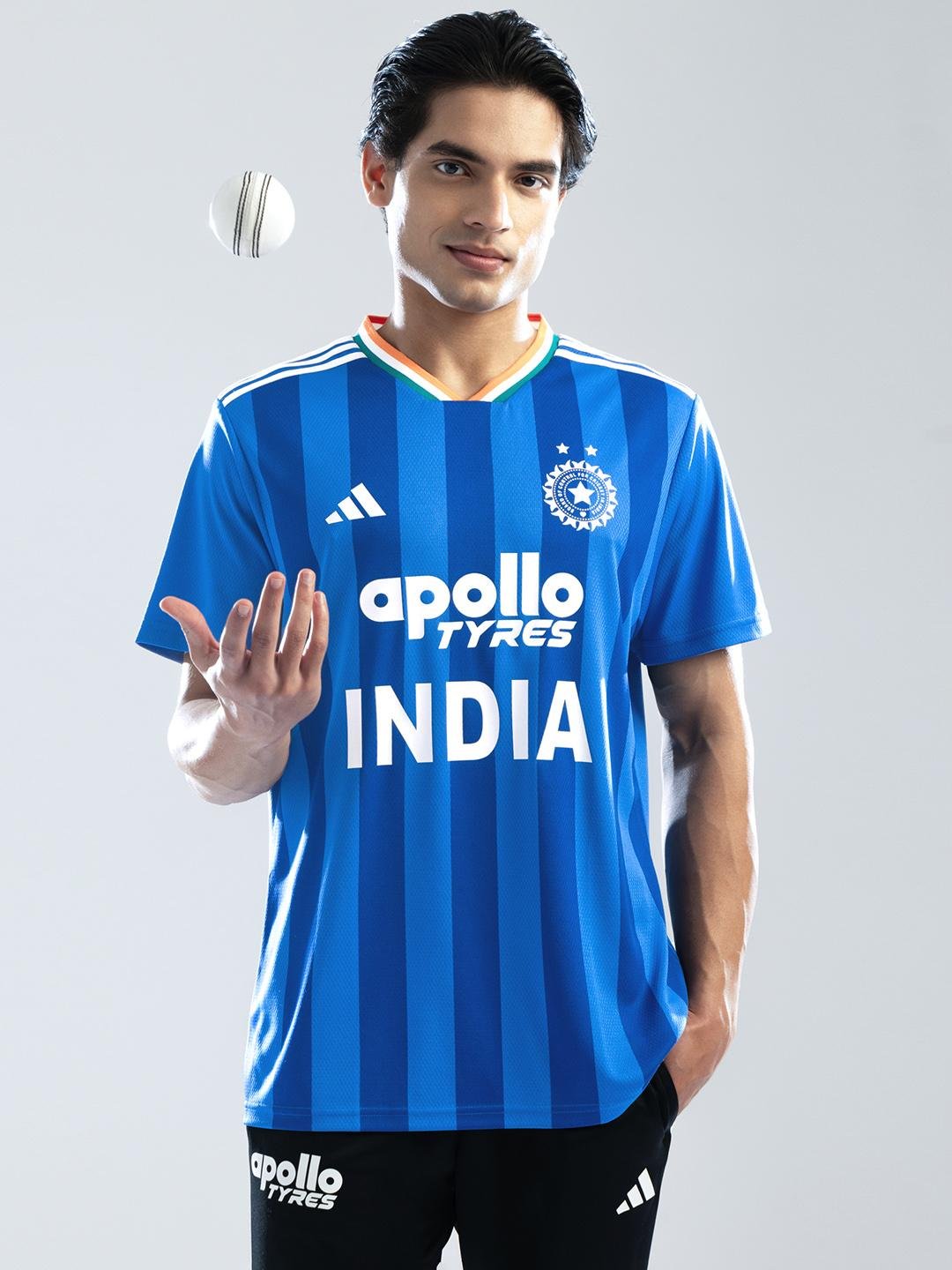 Buy ADIDAS Typography Printed India T20 International Cricket Fan Jersey -  - Apparel for Men