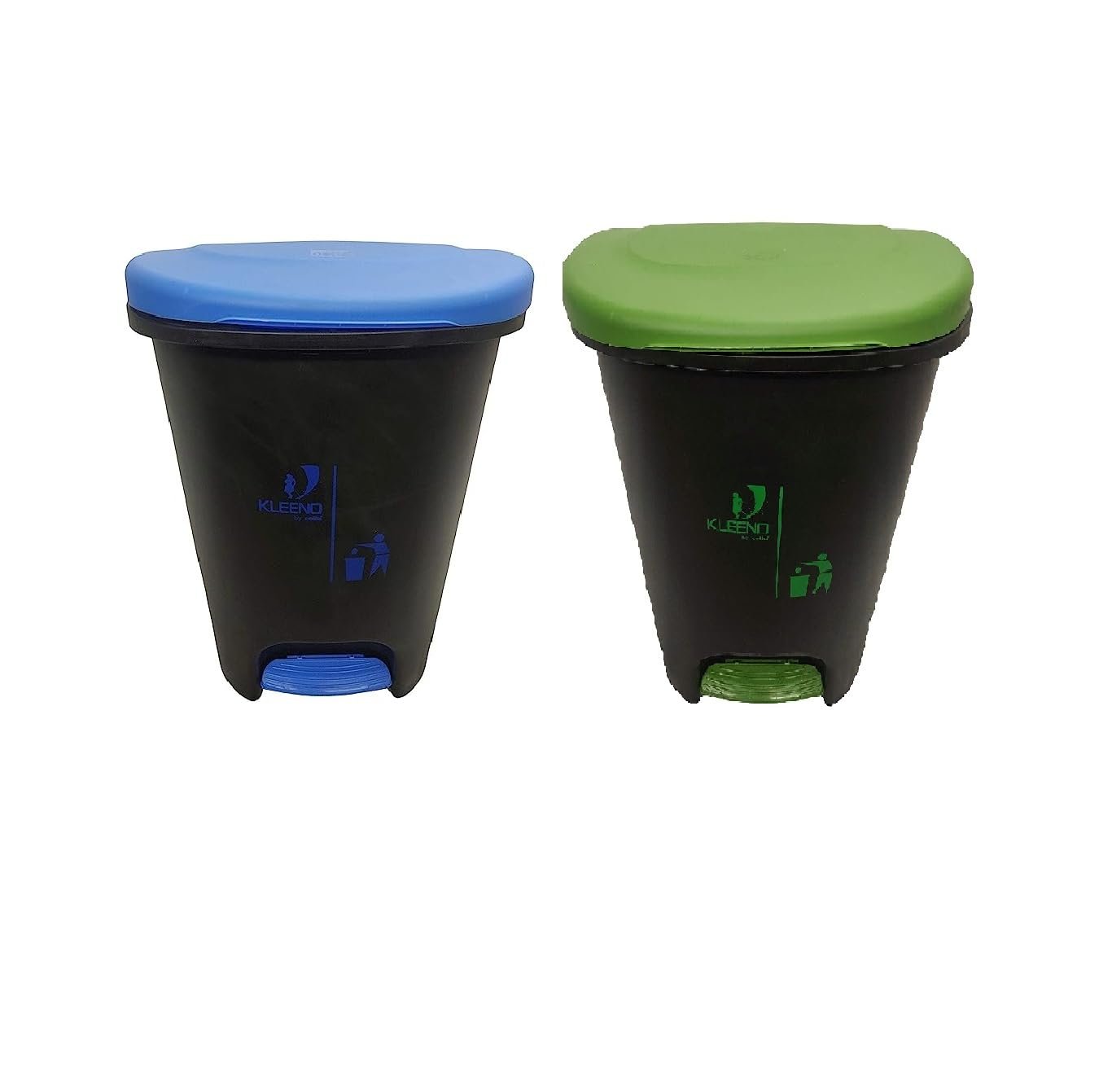 Cello Plastic Step-On Pedal Garbage Dustbin (50 L, red/red)