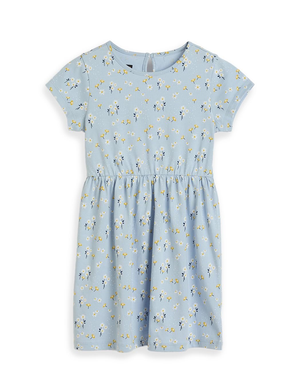 Amazon Brand - Symbol Girls Fit and Flare Printed 100% Cotton Knit Dress | Age 2-10 Years