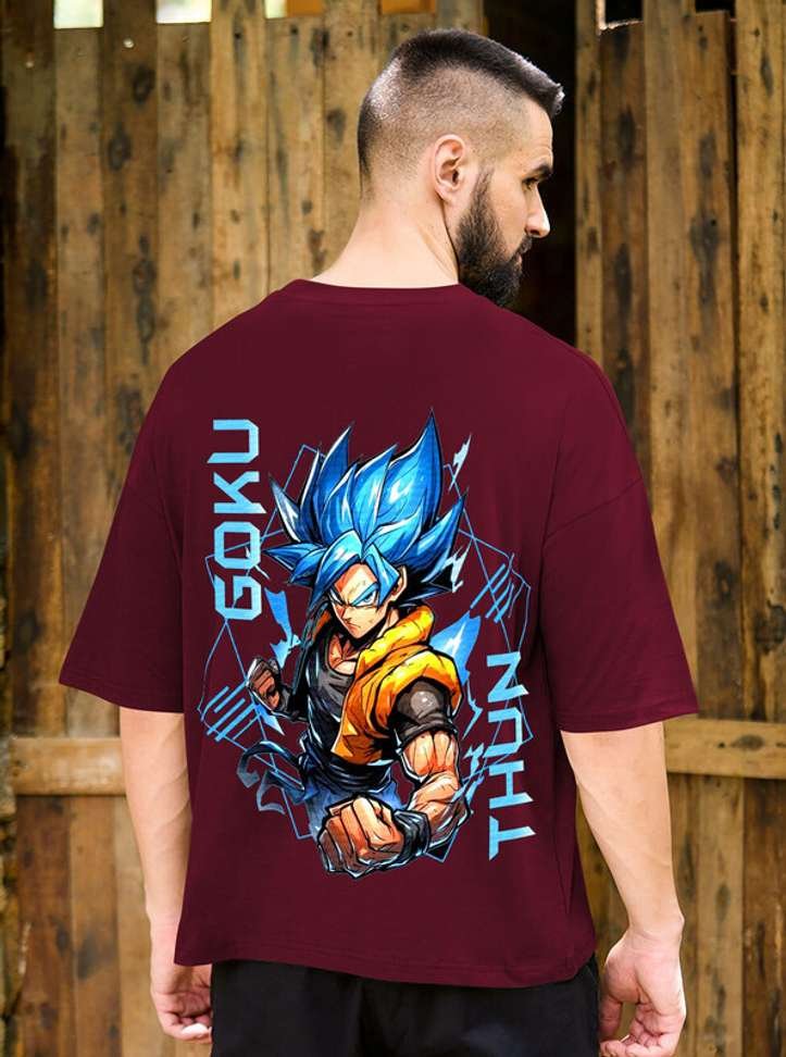 todaytrend printed men maroon t shirt