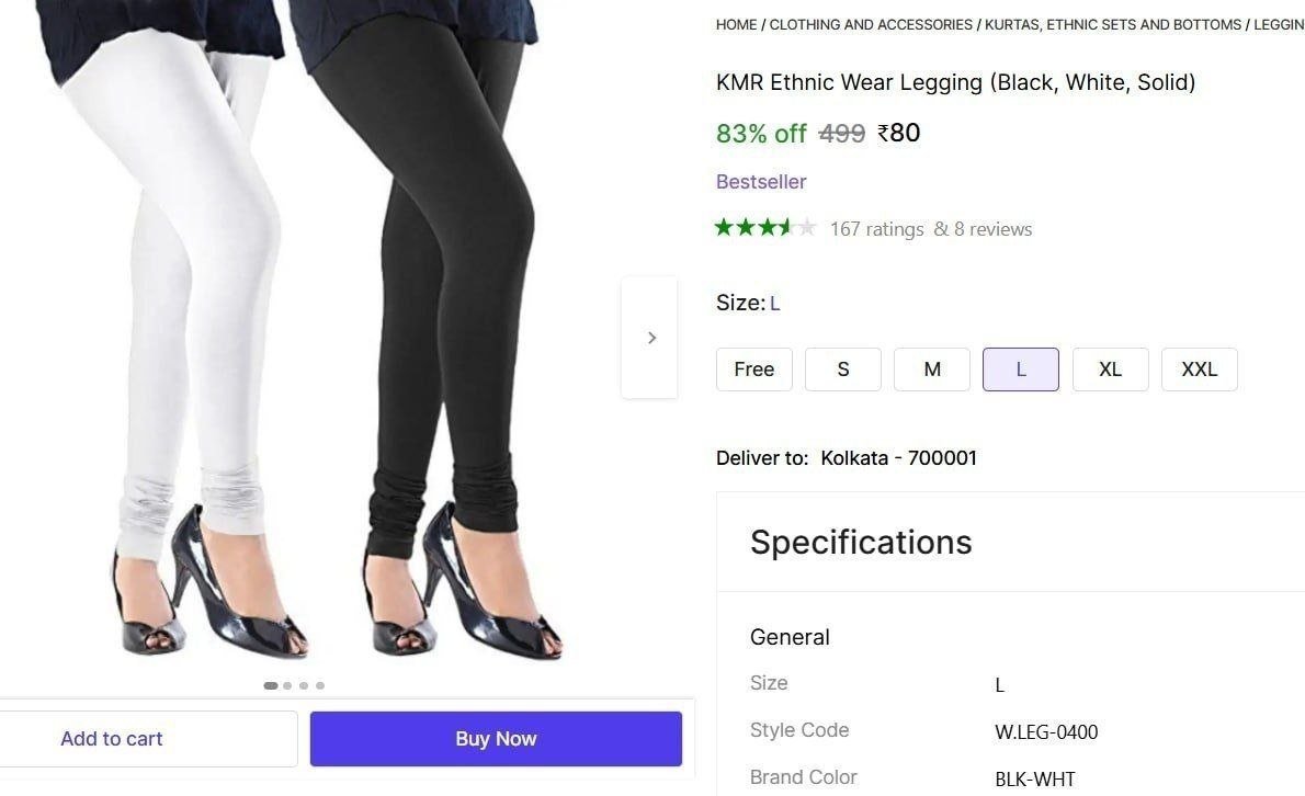 KMR Ethnic Wear Legging Price in India - Buy KMR Ethnic Wear Legging online at Shopsy.in