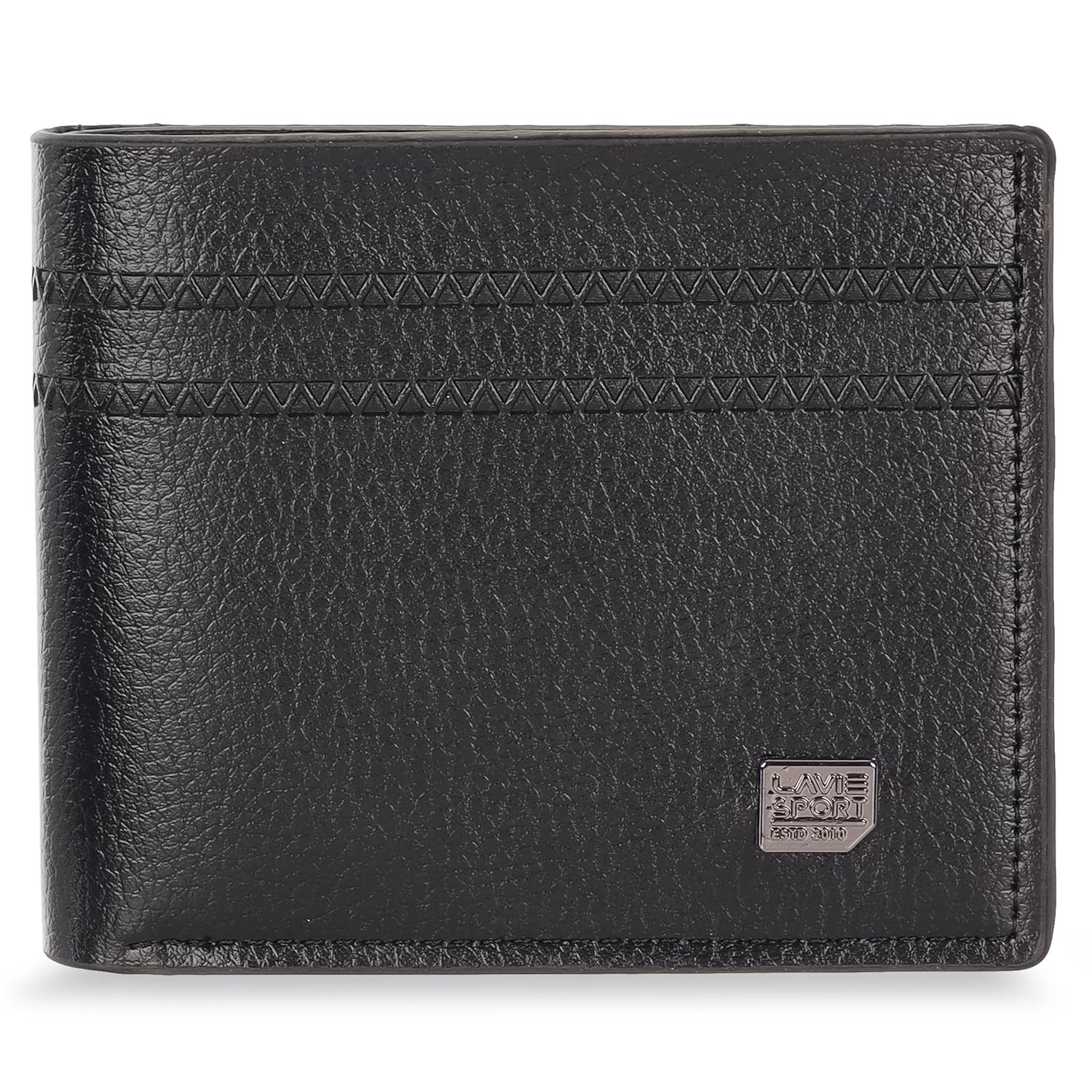 Lavie Sport Arthur Bi-Fold Wallet for Men|2 Currency compartments|Holds Upto 4 Credit/ATM Cards|Transparent ID Slot|12 Months Warranty|Box Packaging for Gifting