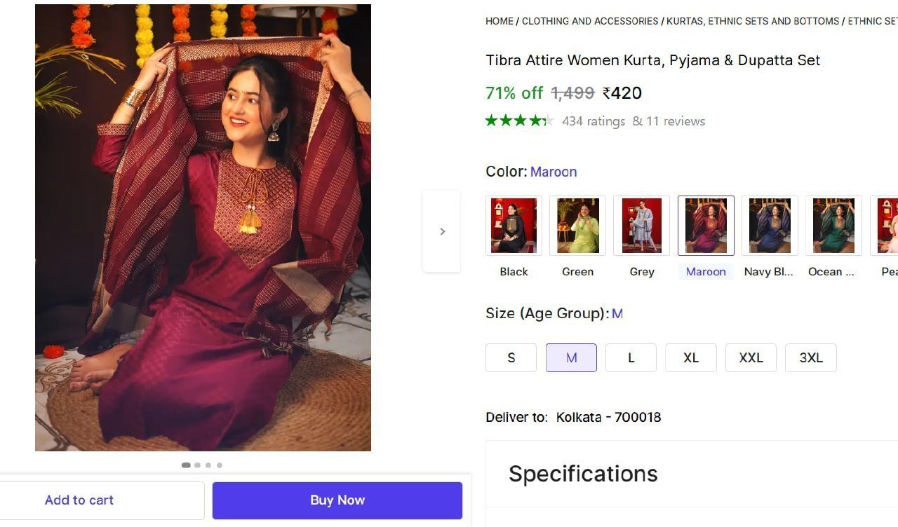 Tibra Attire Women Kurta, Pyjama & Dupatta Set Price in India - Buy Tibra Attire Women Kurta, Pyjama & Dupatta Set online at Shopsy.in