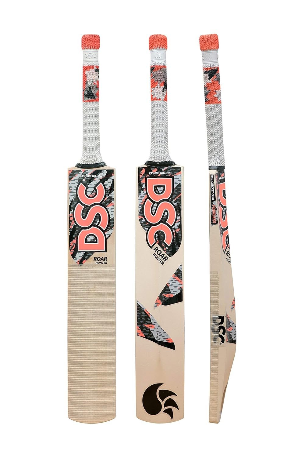 DSC Roar Hunter Kashmir Willow Cricket Bat ( Size: 1, Ball_ type : Leather Ball, Playing Style : All-Round )