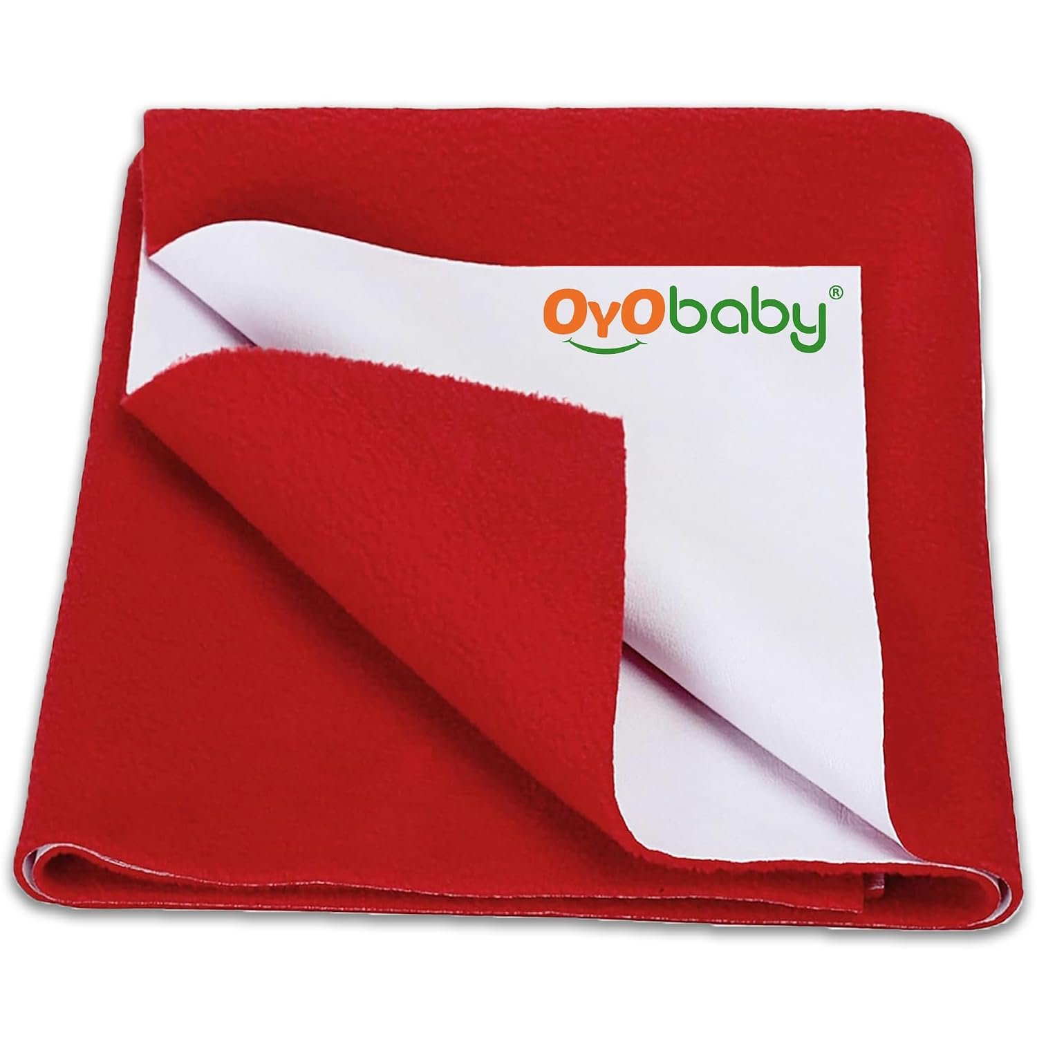 OYO BABY Single Bed Size Dry Sheet 72×36 Inch | Waterproof, Quick Dry Mattress Protector | Suitable for Baby and Adult Use | Breathable, Reusable, Skin-Friendly Bed Cover - Red