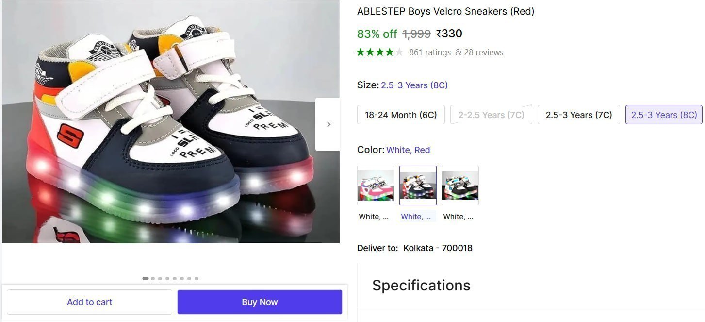 ABLESTEP Boys Velcro Sneakers Price in India - Buy ABLESTEP Boys Velcro Sneakers online at Shopsy.in