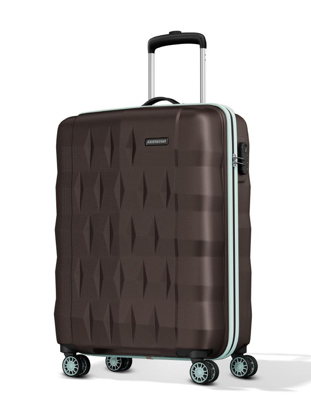 Buy Aristocrat Unisex Comet Dark Brown Small Hard Luggage Cabin Trolley Bag With 8 Wheel -  - Accessories for Unisex