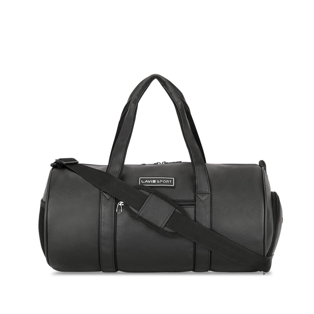 Lavie Sport 46cm Athlete 27 Litres Synthetic Leather Gym Duffle for Men and Women | Exercise, Workout, Fitness, Sports Bag