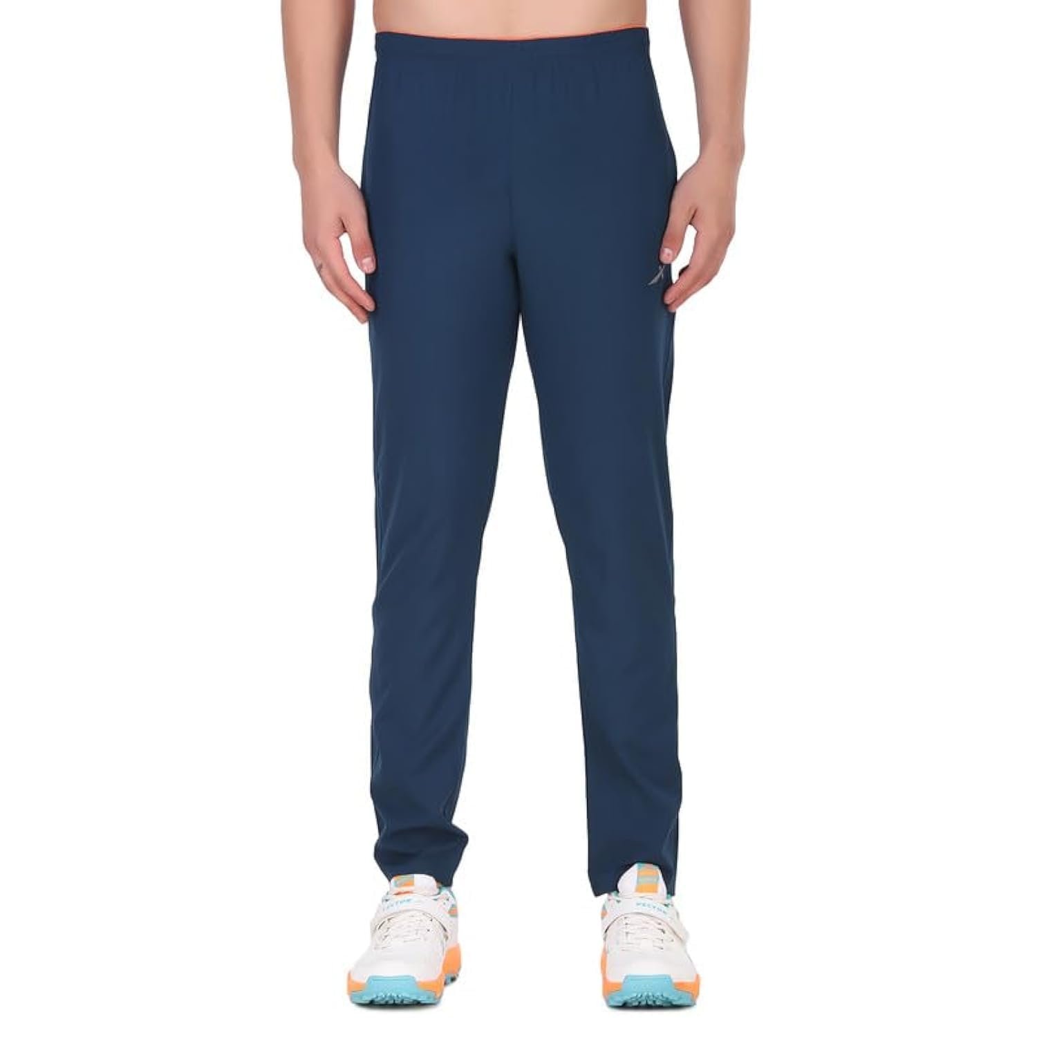 Vector X Solid Men Sports Trousers 100% Polyester with Zipper Pockets(Pack of 1)