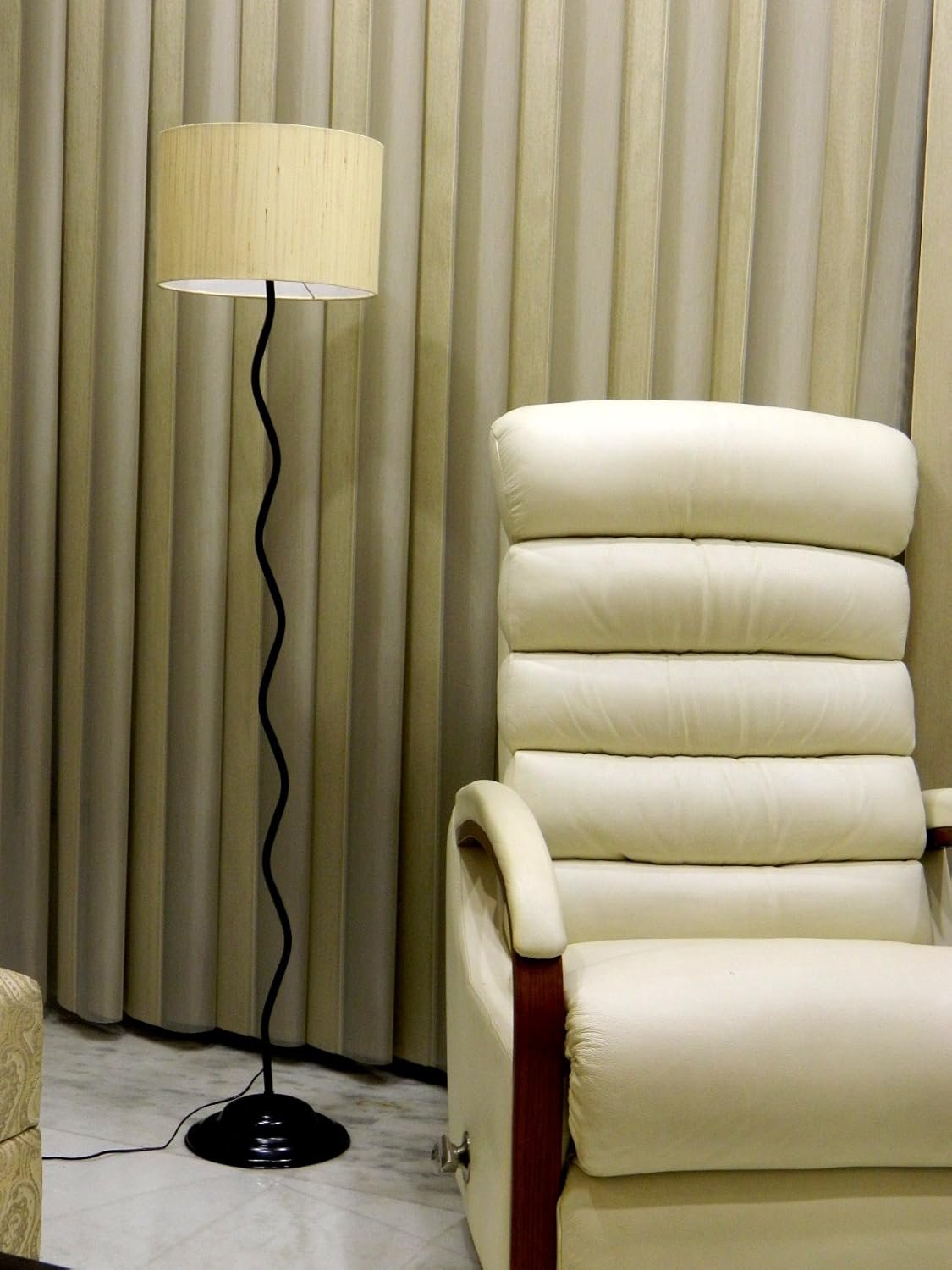 tu casa Floor Lamp | Floor Lamps for Living Room Corner | Side Lamp for Bedroom | Stand Lamp | Side Lamps for Living Room Long | Floor Lamps for Bedroom | Home Decor Gifts | Office Décor (White)