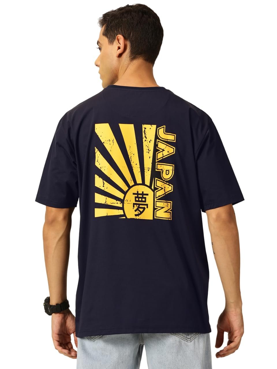 Thomas Scott Men's | Graphic | Half Sleeve | Oversized Fit | 100% Cotton | Crew Collar | Casual Tshirt