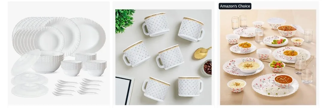 Upto 66% Off On Larah by Borosil Dinner Sets.