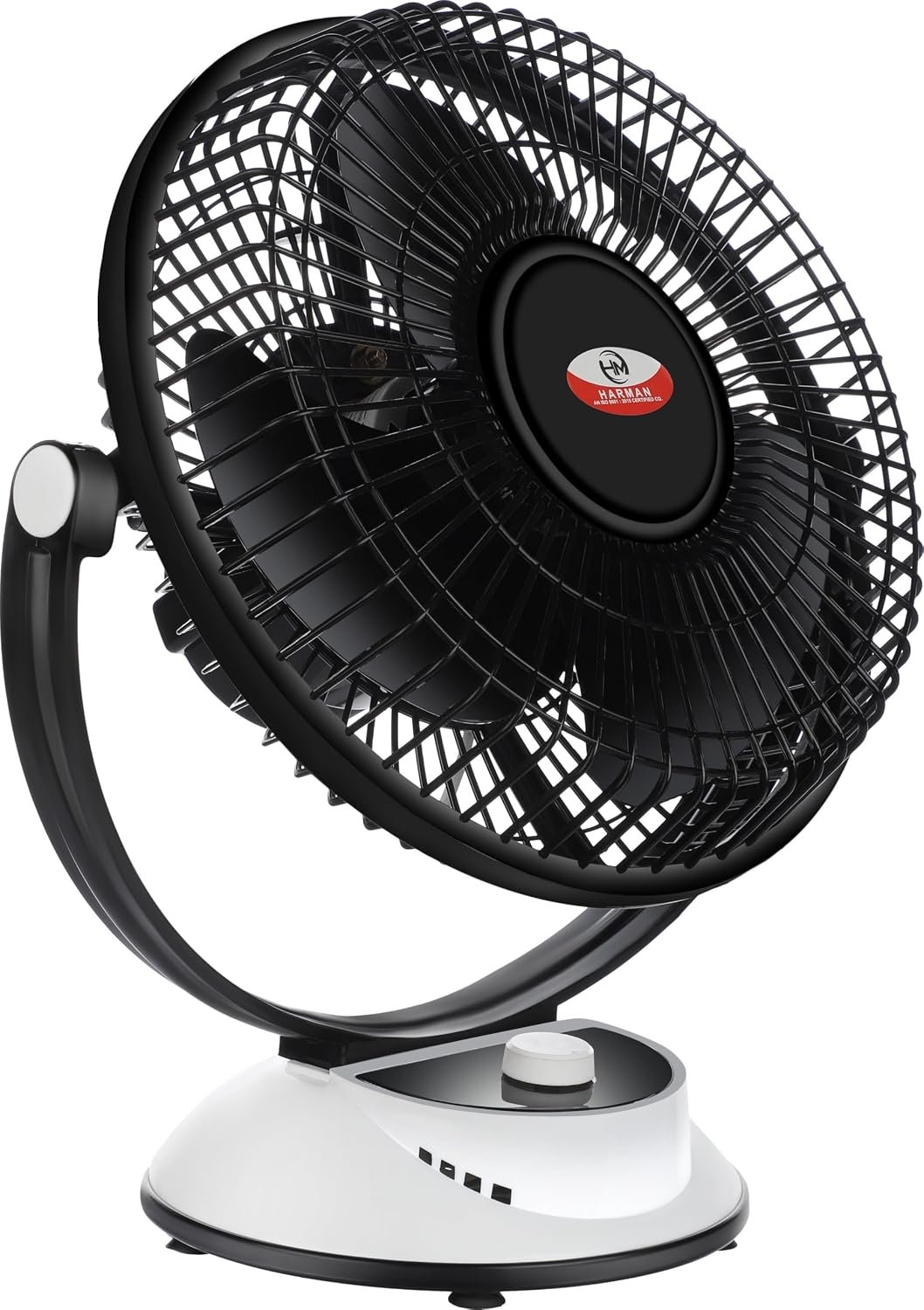 HM Wave Table Fan P1 300 MM Home & Office | Ultra High Speed 12 Inch 3 Blade | High Air Delivery | 3 Speed Setting | Star Rated Teble Fan | 1 Year Warranty 【BLACK】