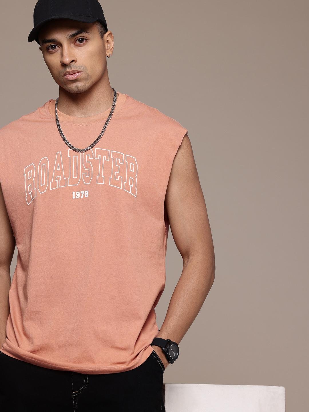 Buy The Roadster Life Co. Pure Cotton Brand Logo Printed Relaxed Fit T Shirt -  - Apparel for Men