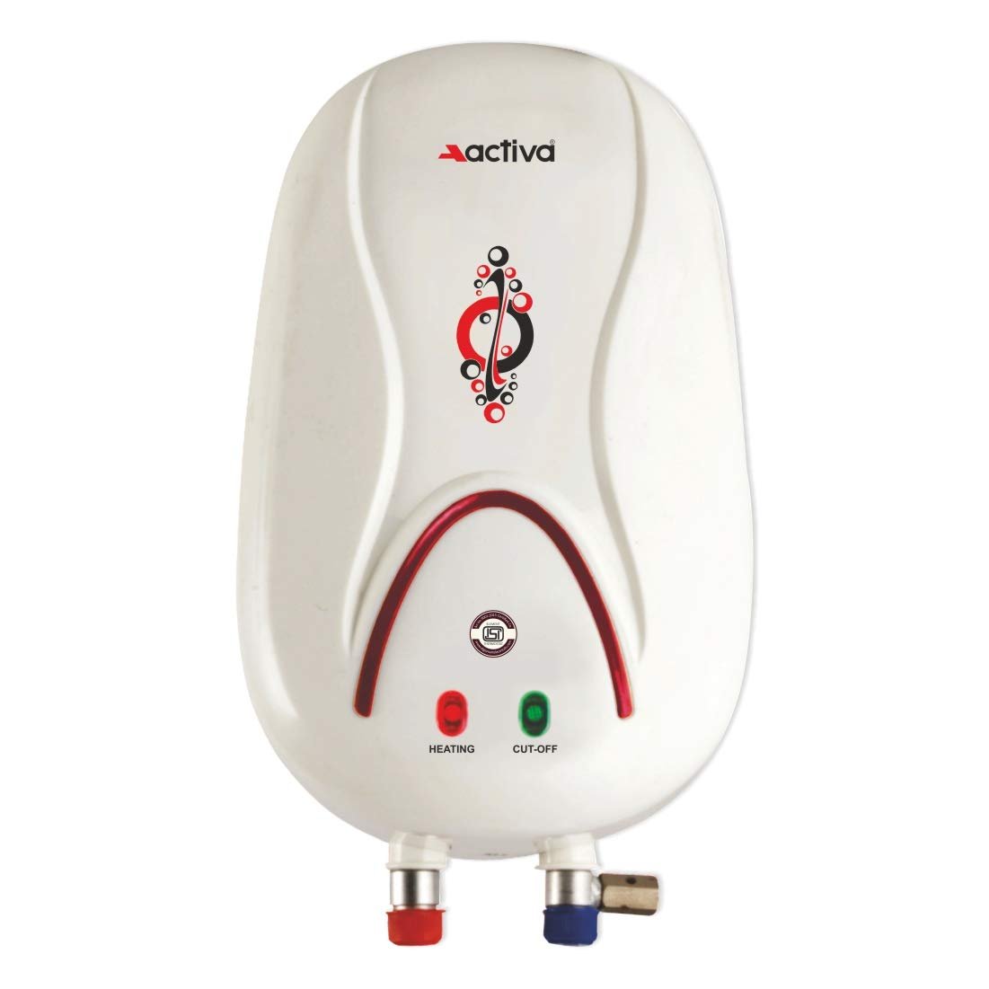 ACTIVA Hotmak 3 Litre Instant Geyser Hotmak, 3000W (3 KVA) Water Heater, Anti-Rust Coating, Full ABS Body, Wall Mounted Instant Water Heater, 5 Year Warranty, Ivory