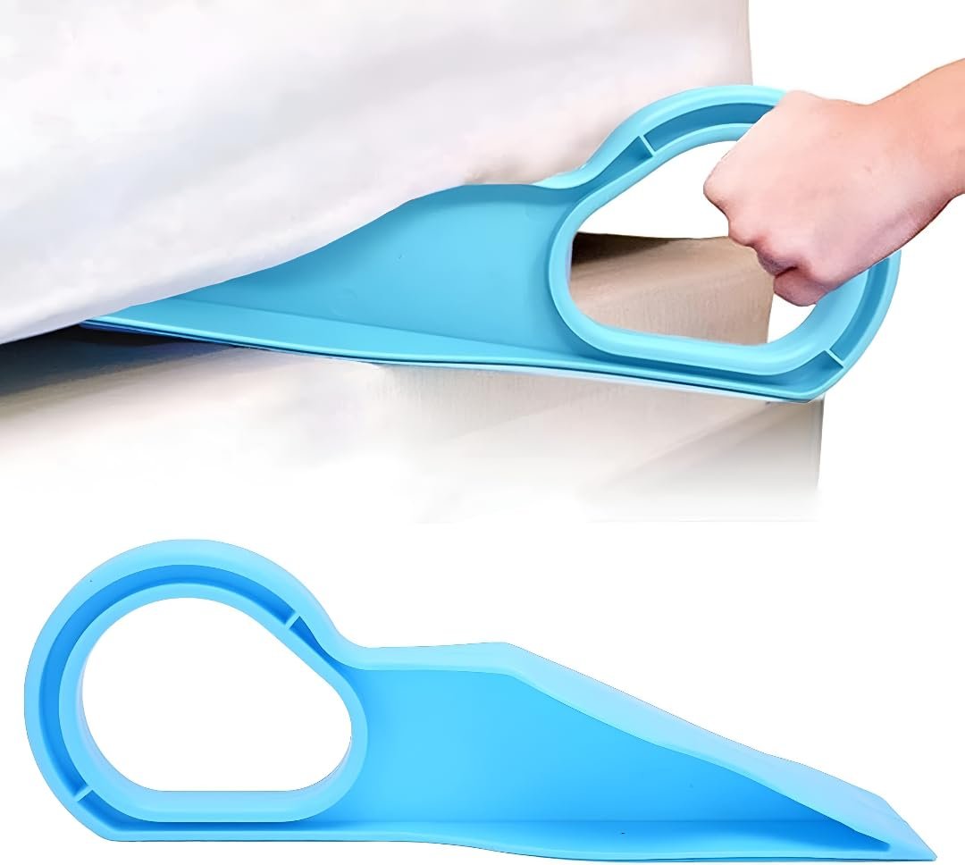 Mattress Lifter Tool with Ergonomic Handle - 2 in 1 Bedsheet Tucker and Mattress Wedge Elevator, Bed Making Assistant for Lifting, Holding and Tucking Sheets Under Mattress | Pack of 1
