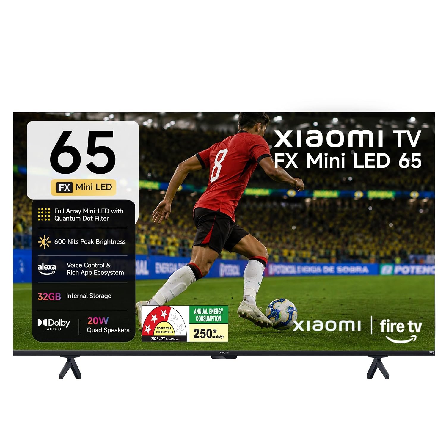 Xiaomi 165 cm (65 inches) Smart TV MiniLED QLED Fire L65MC-FSMIN 2026