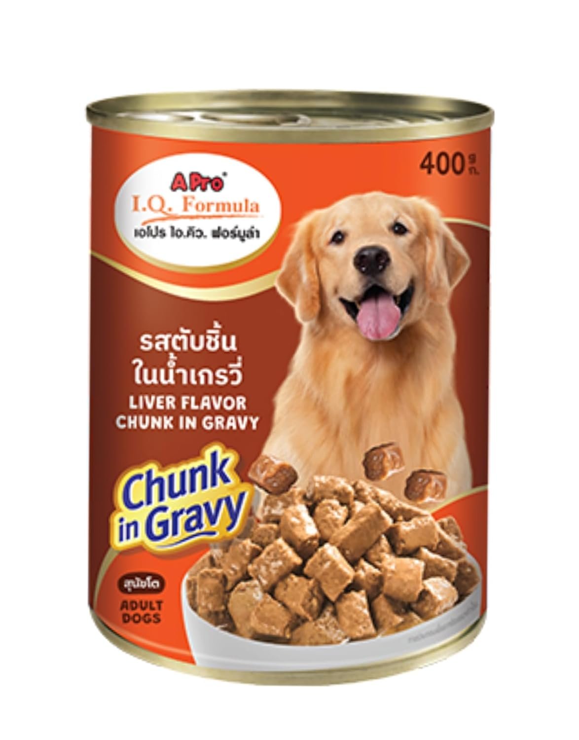 Adult Wet Dog Food Can Liver Chunk in Gravy Flavor 400g