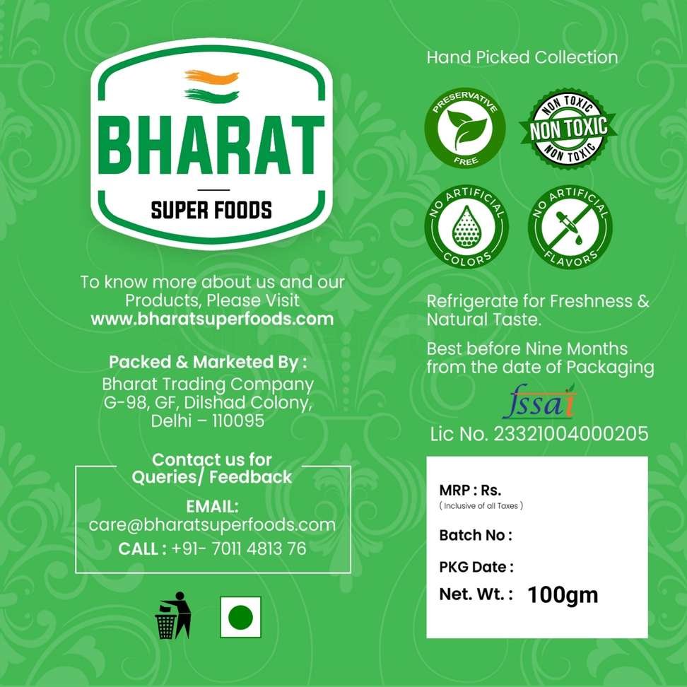 bharat super foods premium raw chia seeds edible seed weight loss 100gm
