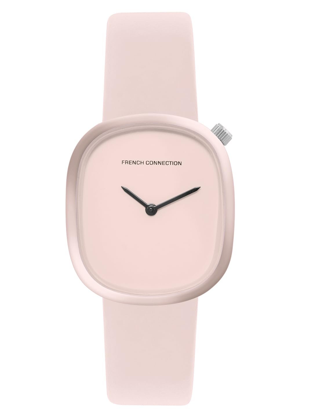 French Connection Analog Pink Dial Women's Silicone Watch-Fcs10P