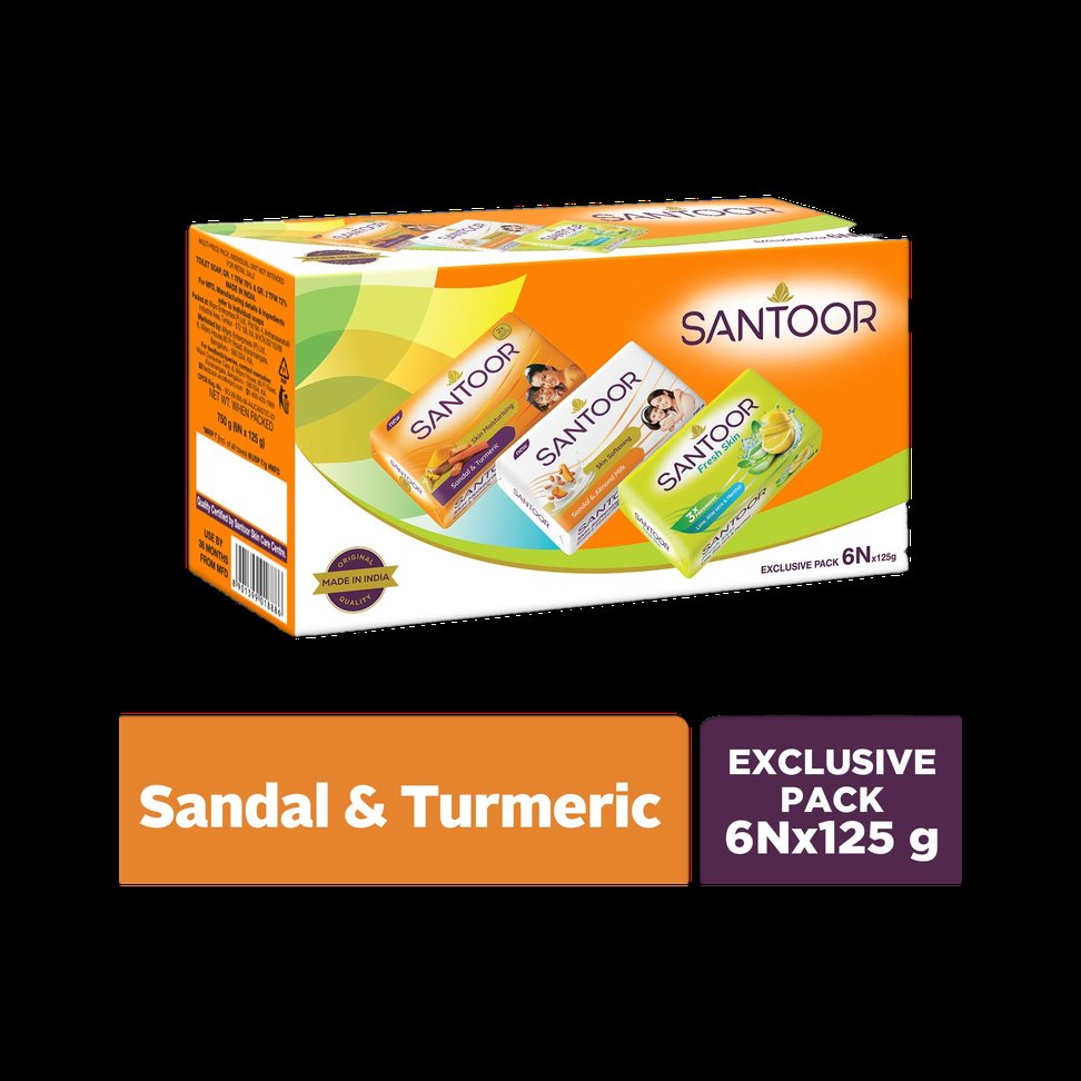 Santoor Total Skin Care- Aloe Vera & Lime, Sandal & Almond Milk, Sandal & Turmeric Soap - Price in India, Buy Santoor Total Skin Care- Aloe Vera & Lime, Sandal & Almond Milk, Sanda