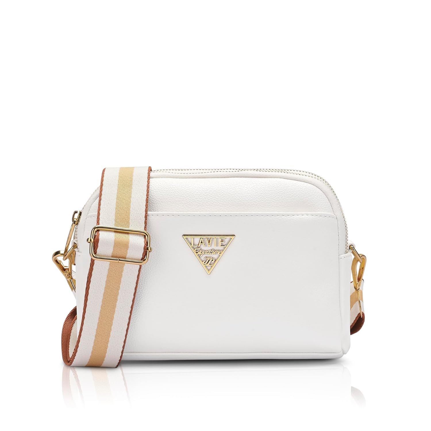 Lavie Signature Women's Homer Horizontal 3C Crossbody Sling Bag | Stylish Shoulder Bag | Ladies Purse Handbag | Gift for Women