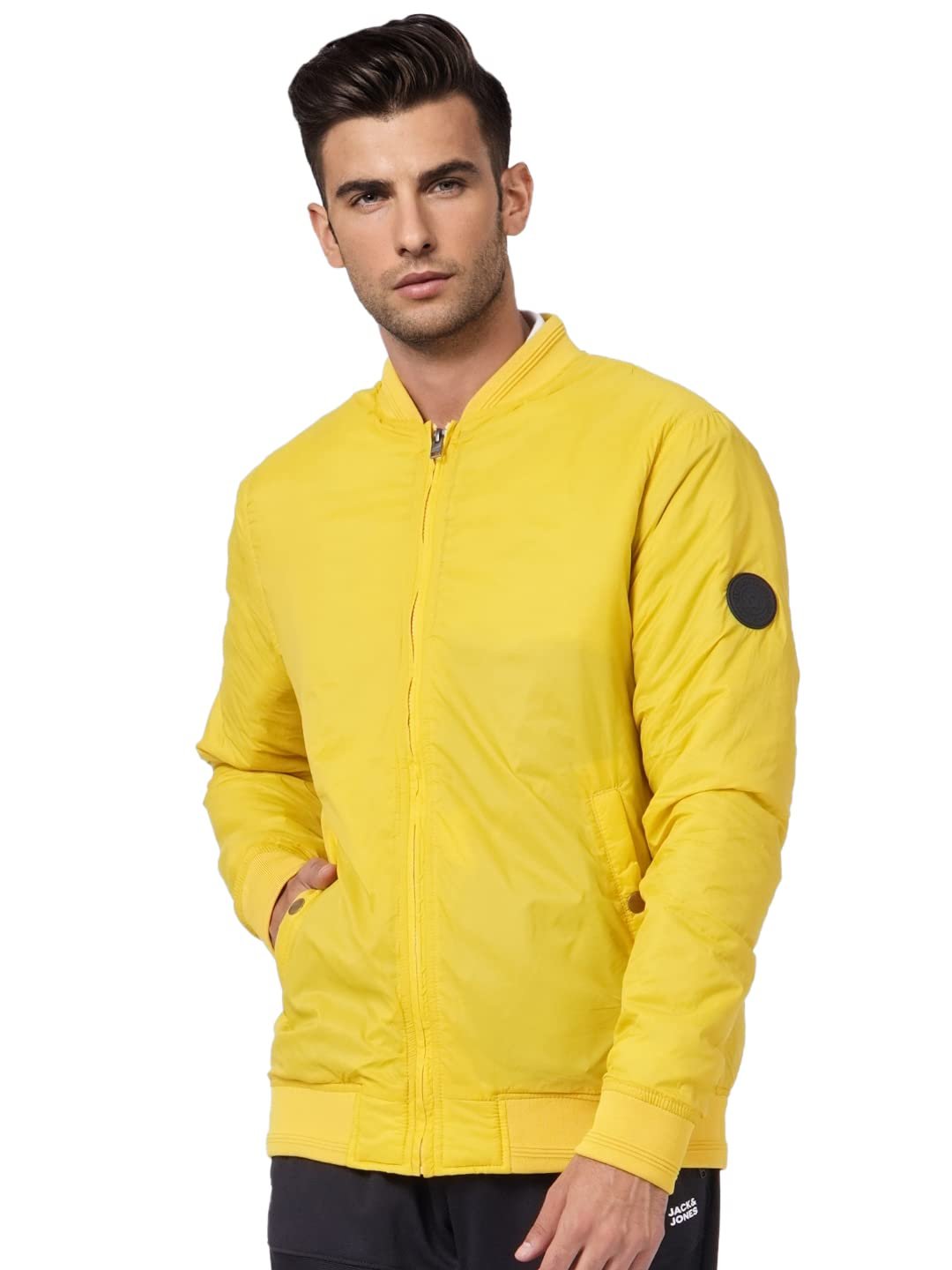JACK & JONES Men's Nylon Standard Length A-Line Coat